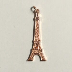 NWOT Paris Eiffel Tower rose gold tone charm